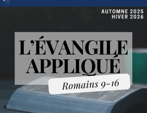 De septembre 2025 à janvier 2026 : Formation Byblos sur « Romains 9 à 16 »